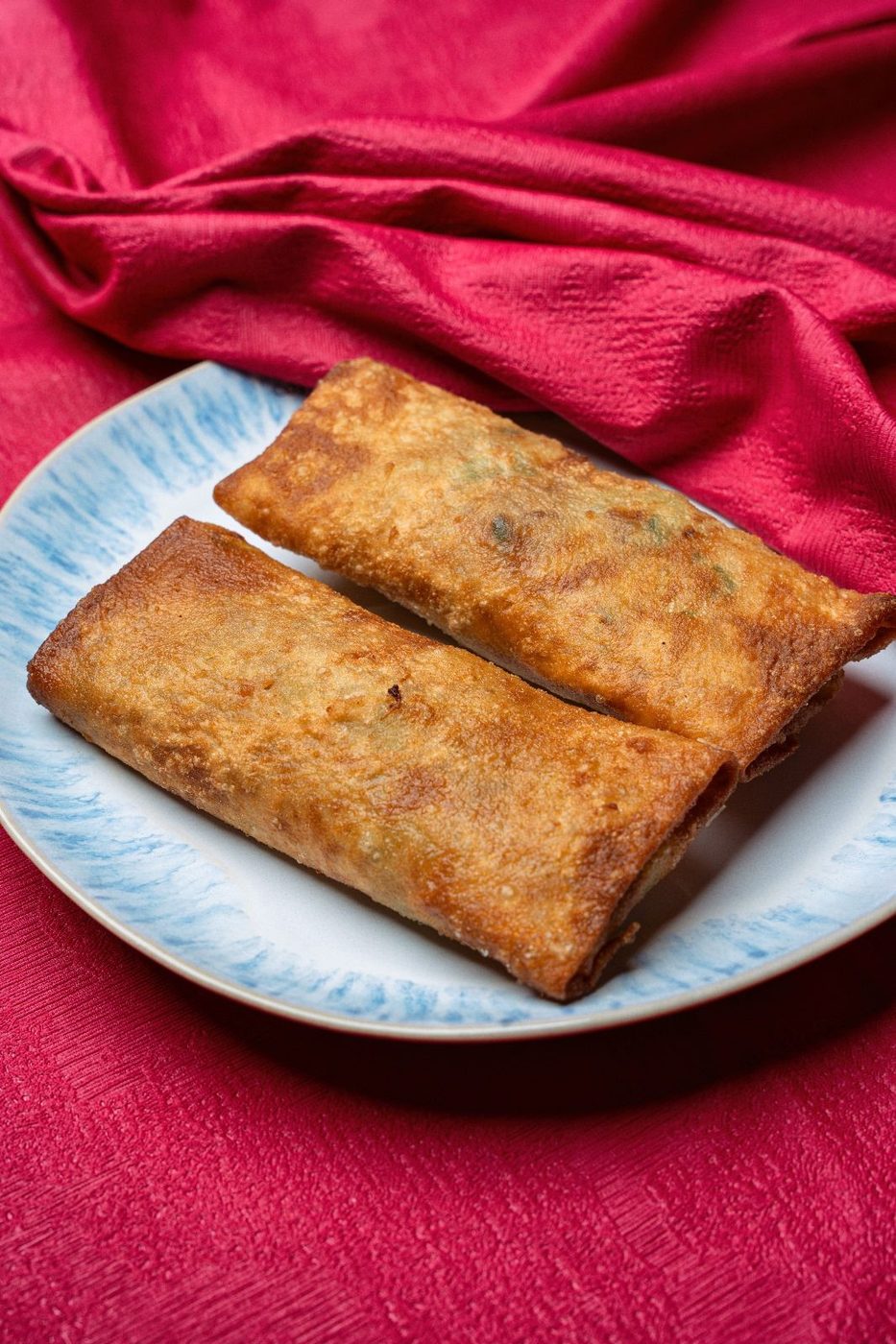 Crepes chineses fritos
